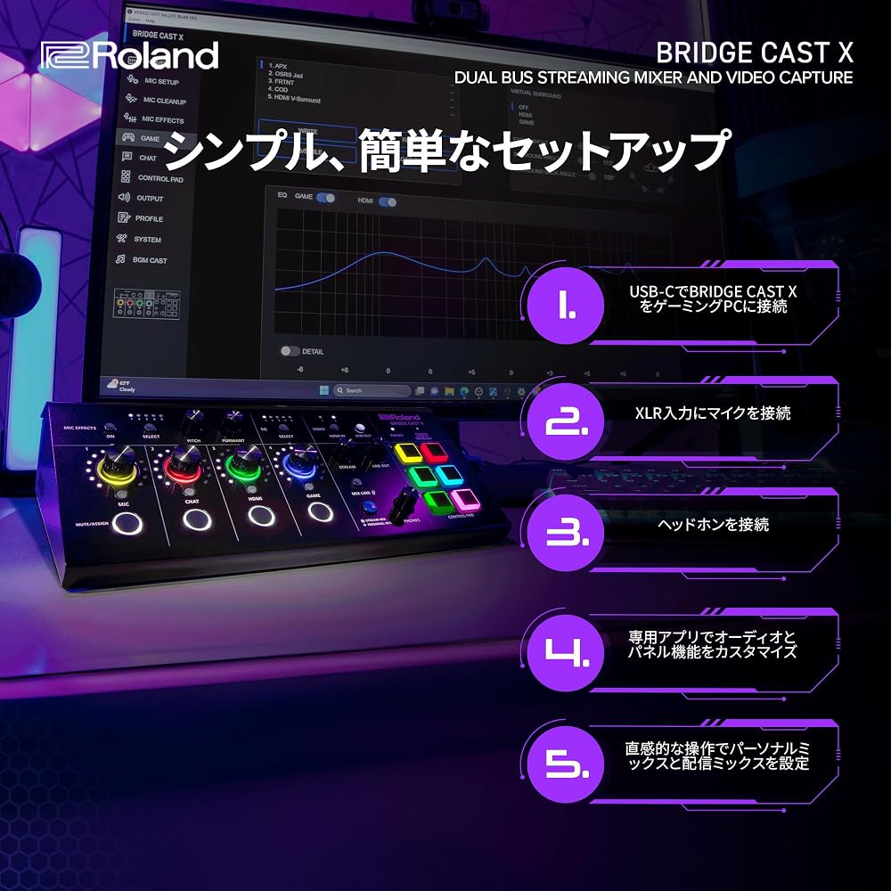Roland Roland BRIDGE CAST x/HDMI video capture/gaming DAC amplifier/audio interface/distribution/...