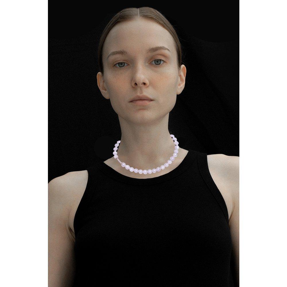 [Hazina] 8Mm Lavender Amethyst Necklace