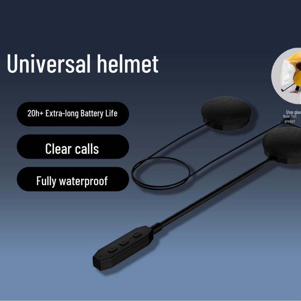Bluetooth 5.3 Motorcycle Helmet Headset: HD Calls, Stereo Sound, Smart Noise Reduction
