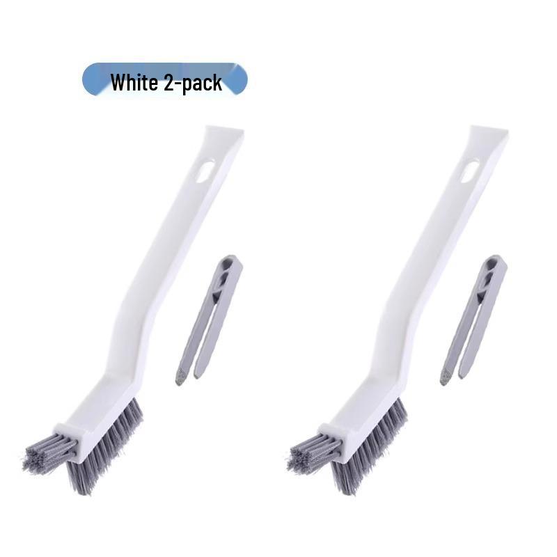 Multi-Purpose Crevice & Corner Brush for Bathroom, Toilet, and Floor with Hard Bristles for Grout Stain Removal