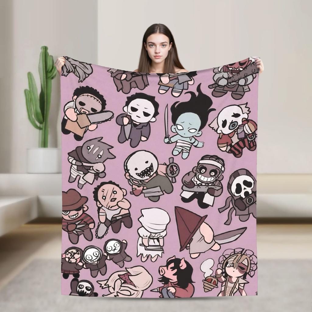 Deads by Daylights Warm Blanket  Picnic Plush Bedding Throws Novelty Outdoor Flannel Bedspread Sofa Bed Cover