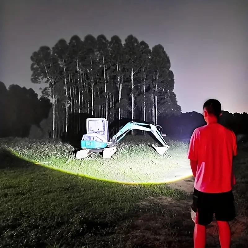 Nyeste High Power LED-lommelykt Oppladbar Type-c-lommelykt 18650 Long Range Tactical Light Super Bright Torch Fishing