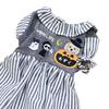 Halloween Glowing Embroidered Gather Balloon One-piece Dress Name Embroidery Dog Wear Pet Original Pattern Clothing Cosplay.