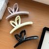 2024 Korean Style Large Rabbit Ear Acrylic Hair Clip for Elegant Updos.