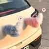 Electric Wagging Tail for Car USB Rechargeable Fox Tail Decoration with Remote Control