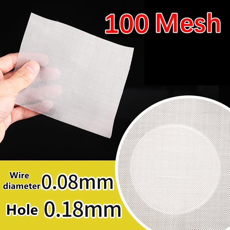 Food Grade 304 Stainless Steel Filter Mesh Home Kitchen Food Bean Powder Oil Filter Net Metal Water Filtration Screen Strainers