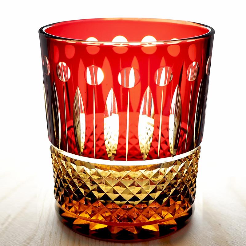 Kanzhi Edo cut Japanese hand-carved whiskey glass crystal wine glass wine glass red wine glass