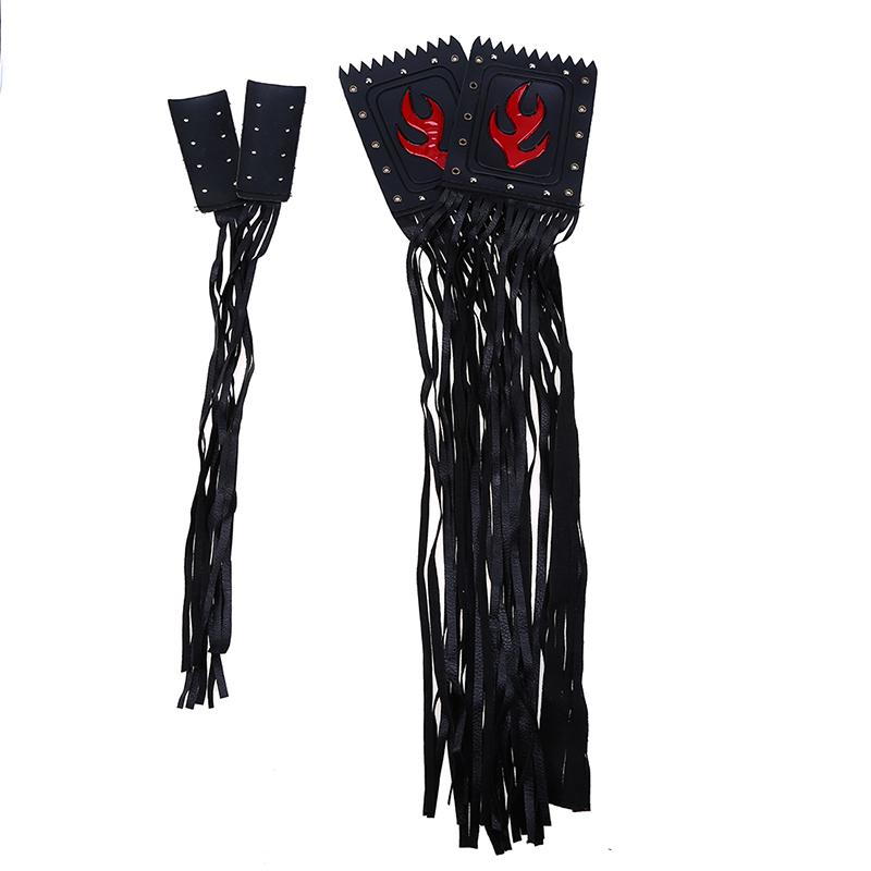 Universal Leather Motorcycle Fringe Grip Covers Handlebar Lever Streamer Tassel for Harley Indian Cruiser Chopper Bike Styling Retro Handle Deco