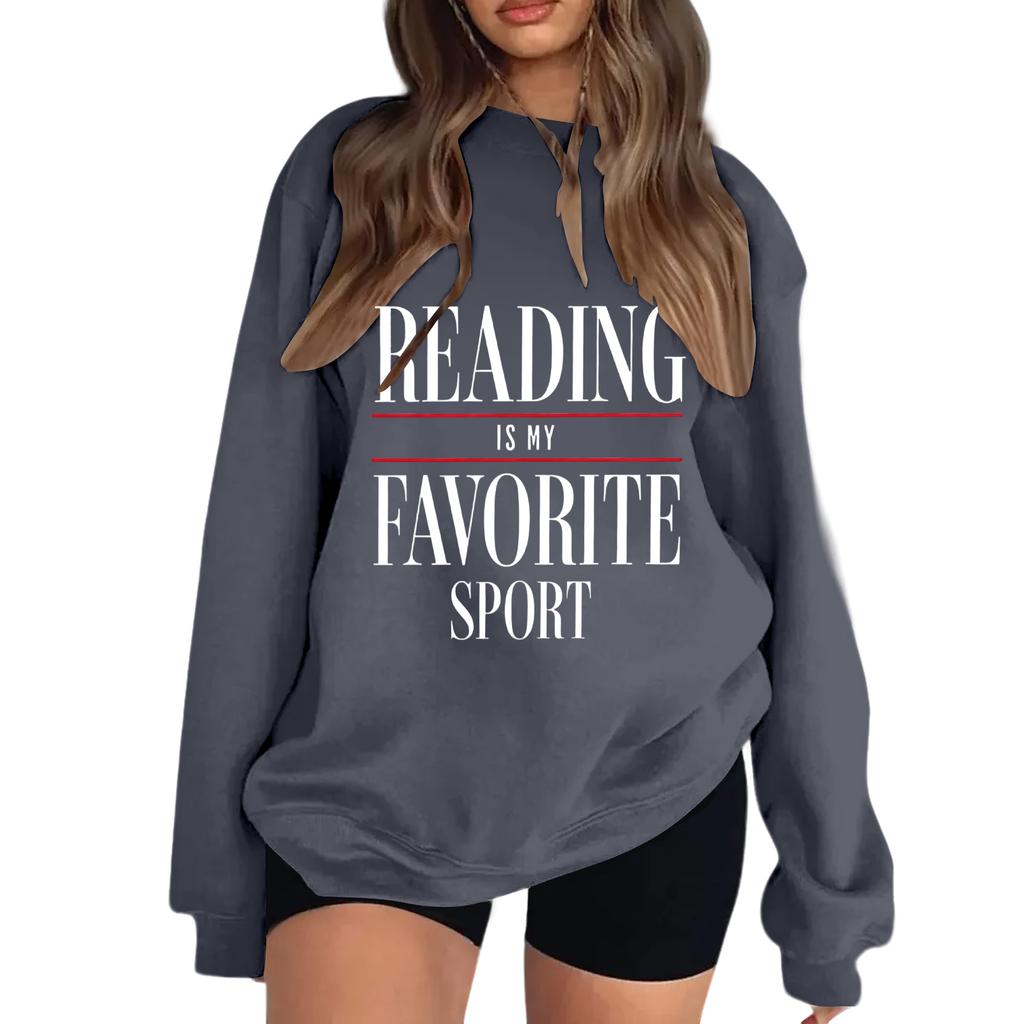 Women's Reading Is My Favorite Sport Sweatshirt