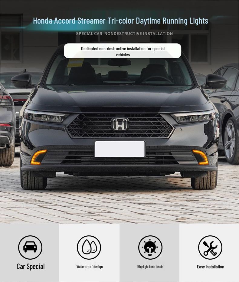 Honda 11th Gen Accord LED Daytime Running Lights & Sequential Turn Signals (2023-2024)