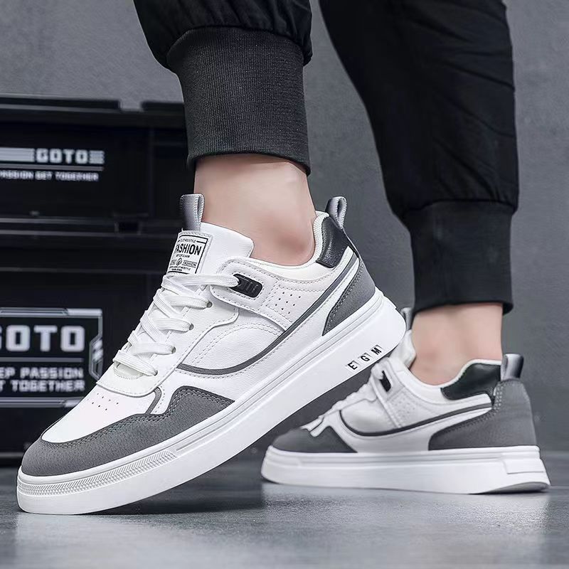 Herrenschuhe Neu Atmungsaktiv Student Koreanische Version des Trends All Match Dicksohlige Sport-Board-Schuhe