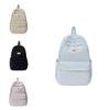 Simple College Backpack With Breathable Air Cushion Straps For High School Students