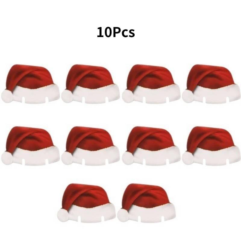 

Вино Рождественская Шляпа Бокал Карточка Мода Повседневный Классический Праздничный Стиль Украшение