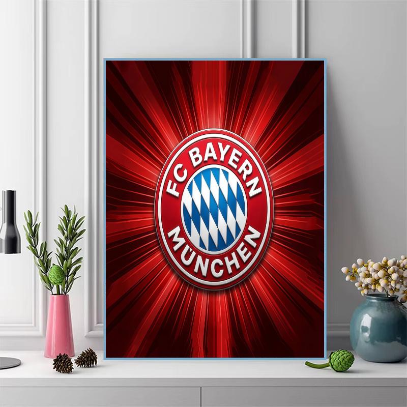 FC Bayern Monachium 100% Okrągłe Pełne Wiertło 5D DIY Malowanie Diamentami Haft Krzyżykowy Zdobienie Cyrkoniami