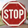 Vintage Metall Stop Schild Wanddeko Geschenk 8 Zoll Rund Retro Café Bar Kunst