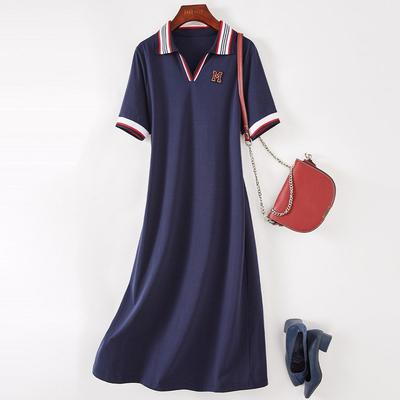 Rochii cu mânecă scurtă cu decolteu polo, stil preppy pentru femei
