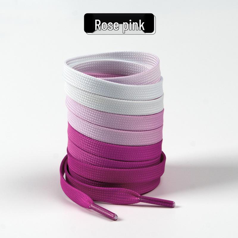Colorful Gradient Shoelaces for Air Force 1, Skate, and White Casual Shoes (1 Pair)
