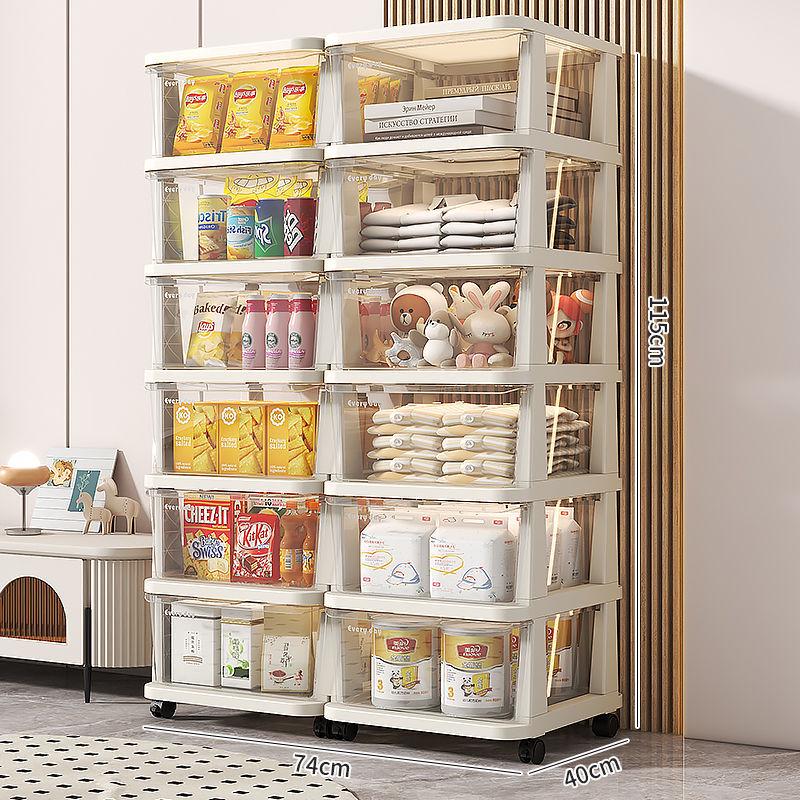 Sertar de depozitare din plastic pentru gustări și jucării - Cutie organizatoare pentru casă