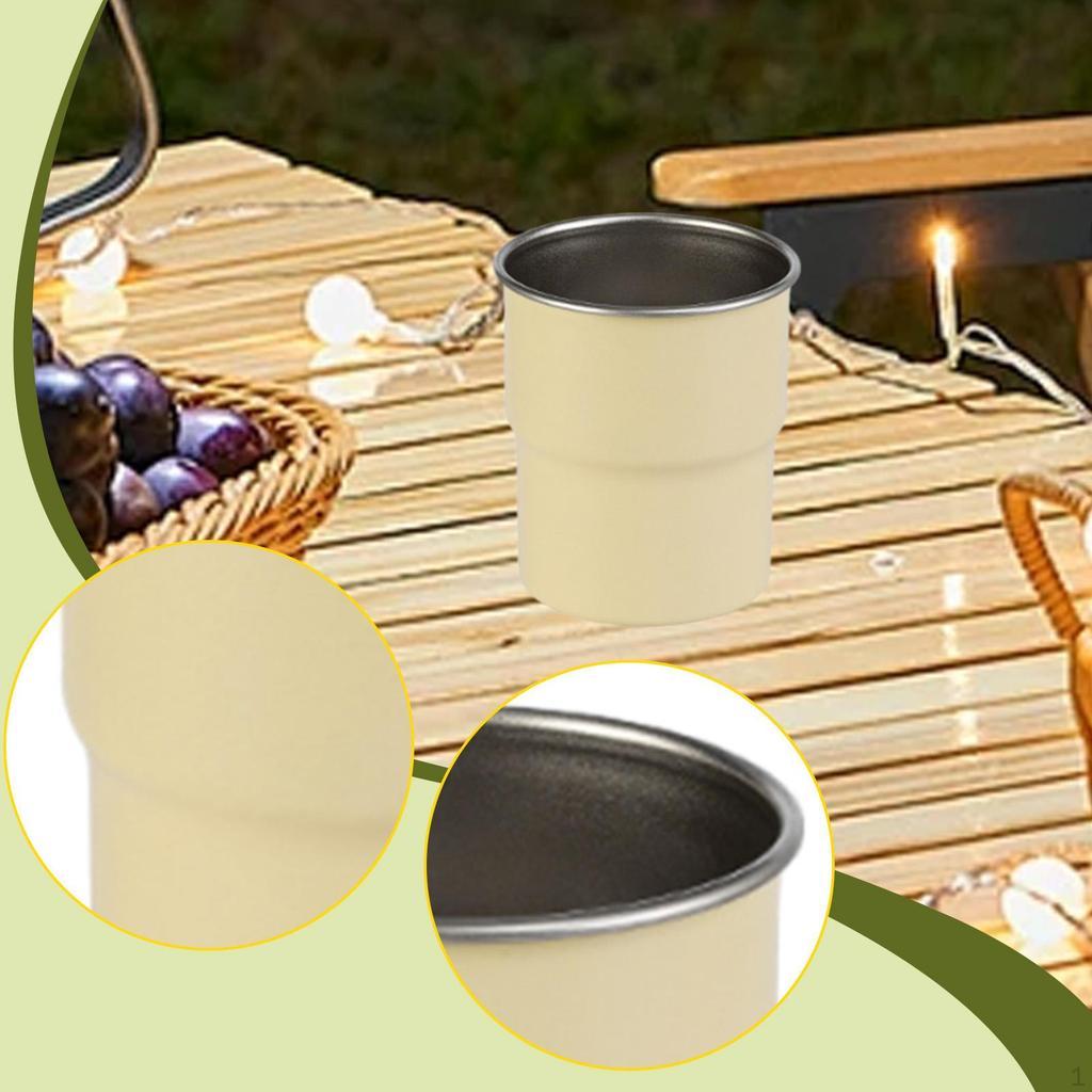304 Edelstahl Trinkbecher Camping Outdoor für Ausflüge BBQ Reisen Rucksackreisen
