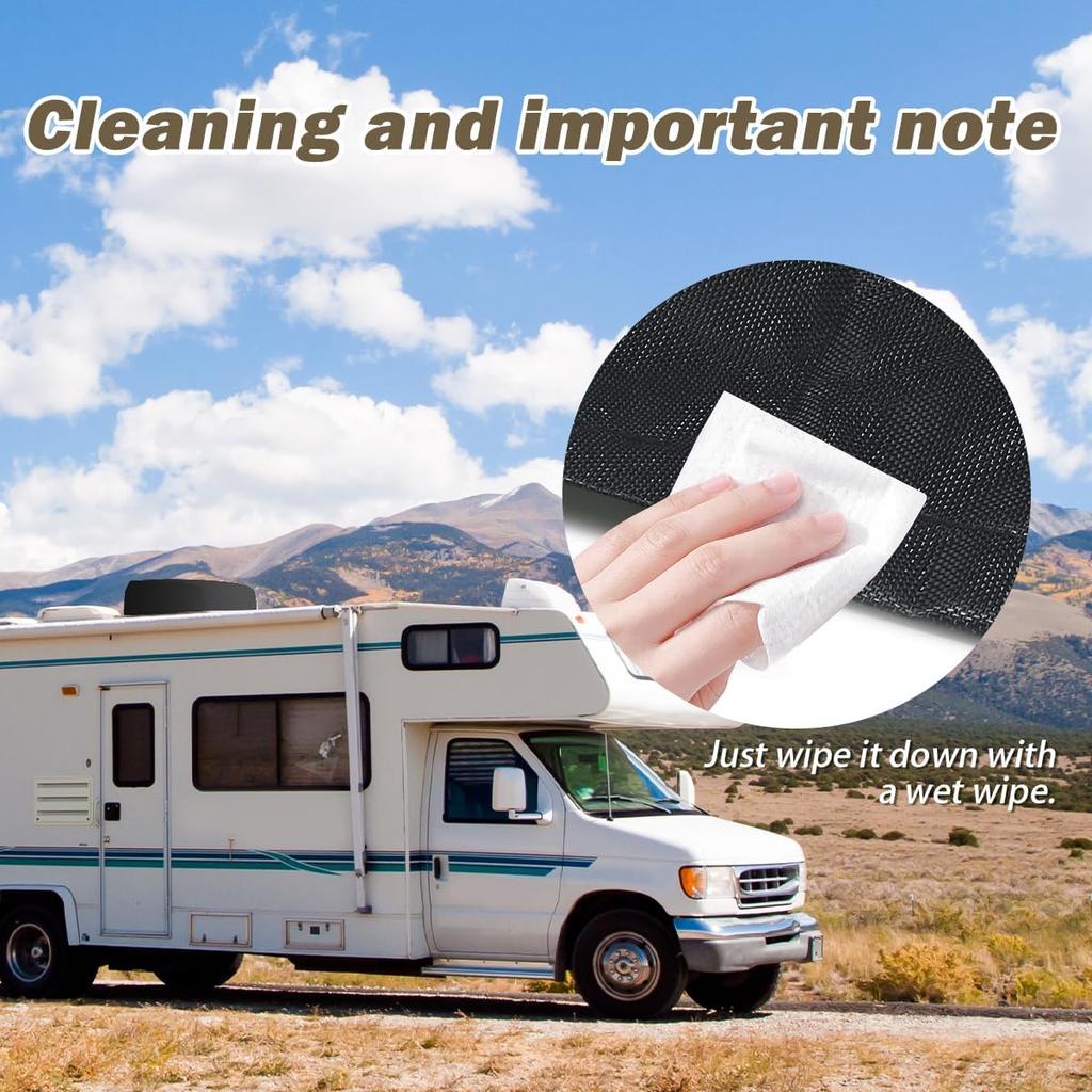 1 PCS 600D Oxford Fabric RV Air Conditioner Cover, RV Trailer Top Air Conditioner Cover For Dometic Brisk II, Coleman Mach I,II,III, Mach 3 Plus,