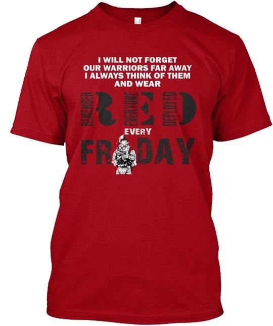 

Red Friday Prayer For Our Soldiers TTshirt Made in the USA Size S to 5XL 3XL