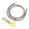 7Pcs 6ft RV Hose Extension with Quick Connect Fittings Stainless Steel Anti Pressure Flexible RV Hose Line Extension