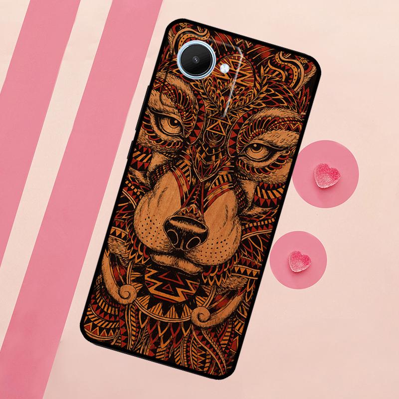 Wood Pattern For Realme C67 C75 C63 C61 C71 C55 C51 C65 C53 10 11 12 13 14 15 Pro Plus GT6 GT7 Pro Case