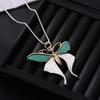 Sweater Chain Women'S High-End Sense Light Luxury Exaggerated Butterfly Necklace Jewelry Alloy Long Necklace