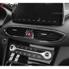 For Hyundai Santa Fe    Carbon Fiber Car Front Center Air Condition Vent Outlet Cover Trim Interior Accessories
