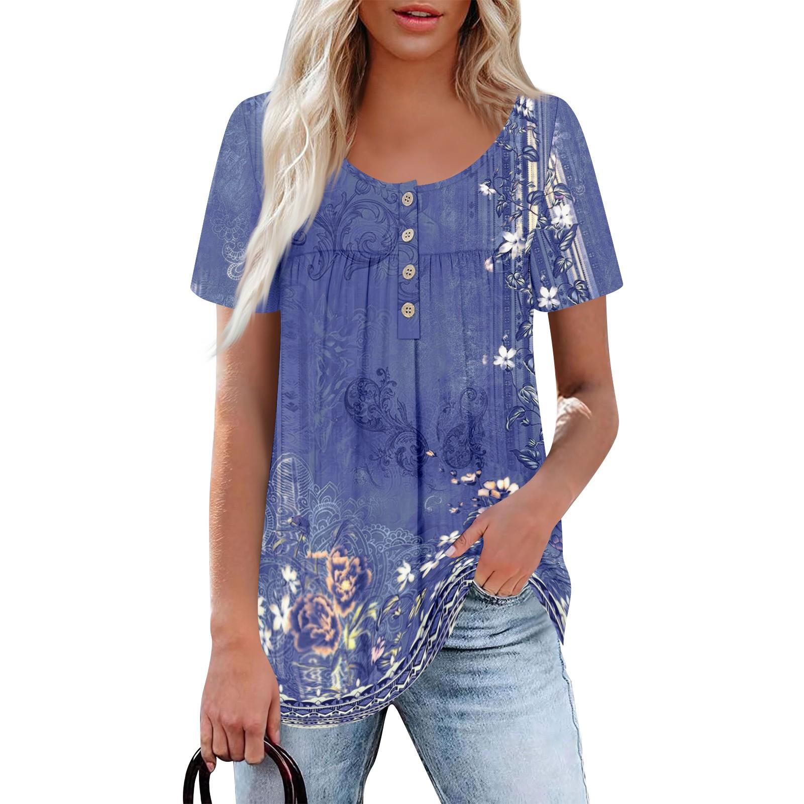 

Женский повседневный топ с круглым вырезом, коротким рукавом, воротником на пуговицах, оборкой на груди, однотонный топ XL фиолетовый