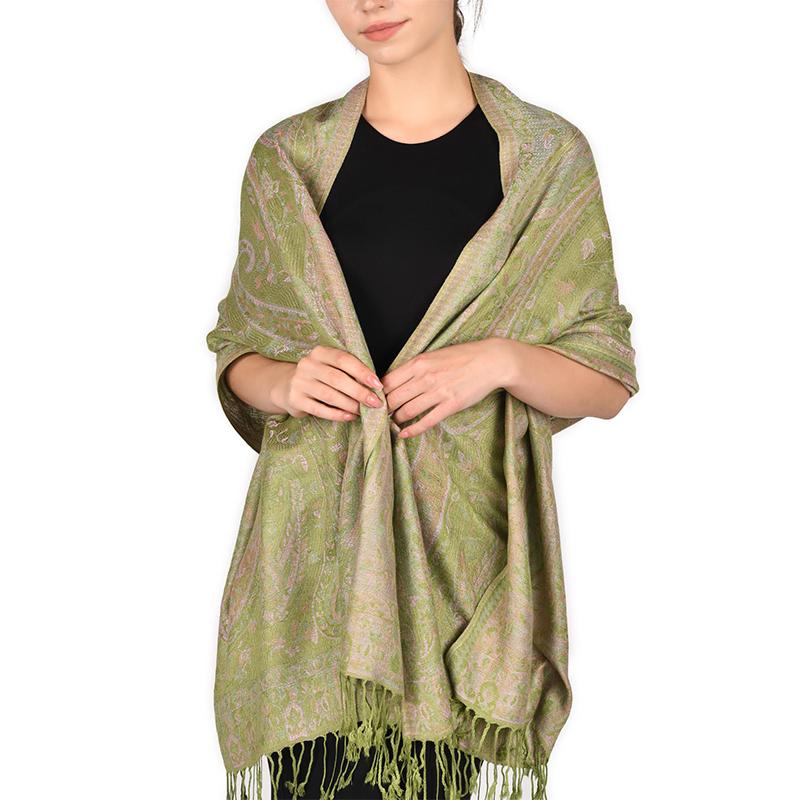 Luxury Autumn Winter Scarf Women Pashmina Shawls Cashmere Blanket Warm Chunky Stoles Lady Elegant Poncho Floral Bufanda
