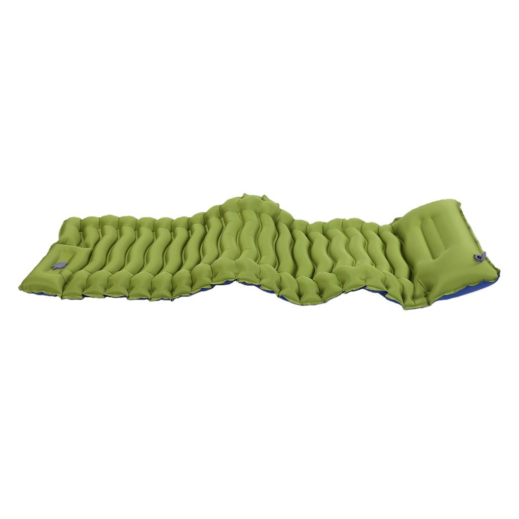 Camping Sleeping Pad with Built in Pillow Foot Pump TPU Thick Self Inflating Sleeping Pad for Hiking Backpacking