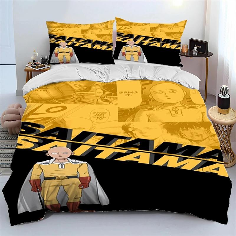 Anime One-Punch Man Saitama Sängkläder Uppsättningar utsökt sängmaterial set påslakan sängöverkast set lyxig födelsedagspresent