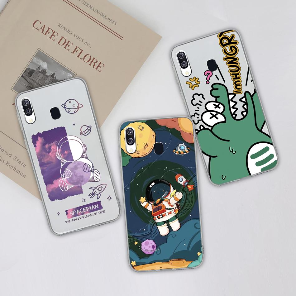 For Samsung Galaxy A40 A41 Phone Case Simple Creative Clear Back Cover For Samsung A 40 A 41 Soft TPU Silicone Anti Drop Fundas