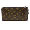 LOUIS VUITTON M69407 L-shaped zipper with strap Monogram macacer leather Zippy Dragonne Purse Brown leather mens Used