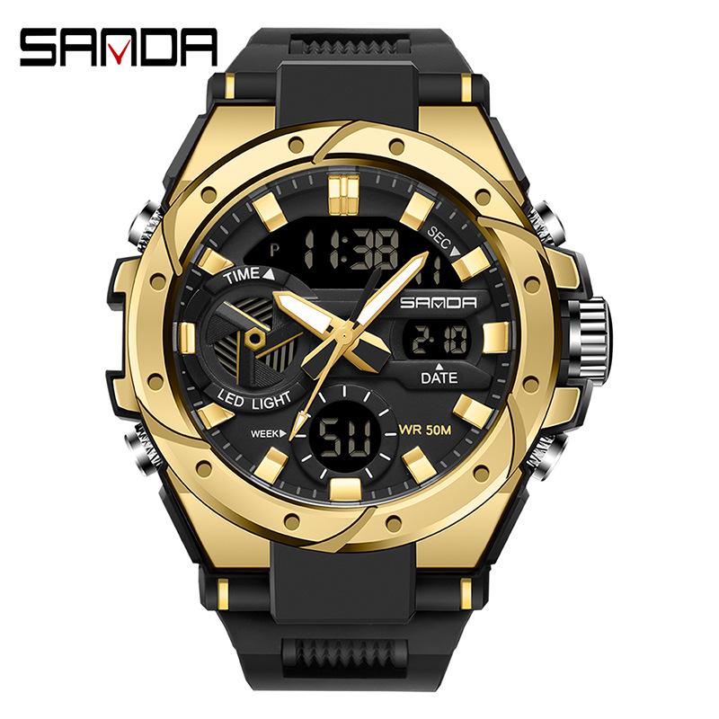 Sanda Waterproof Multifunction Student Sports Watch with Outdoor Features and Douyin Live Hot Design