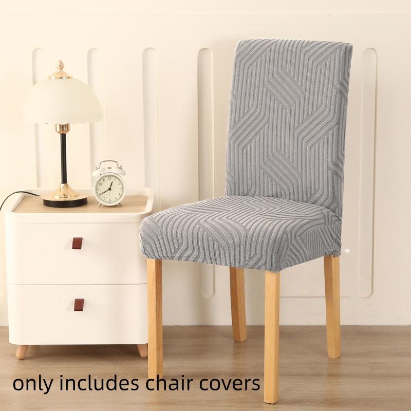 Jacquard Fabric Chair Cover Universal Size Chair Covers for Dining Room Wedding Office Banquet Seat Slipcovers Home Decor 1PC