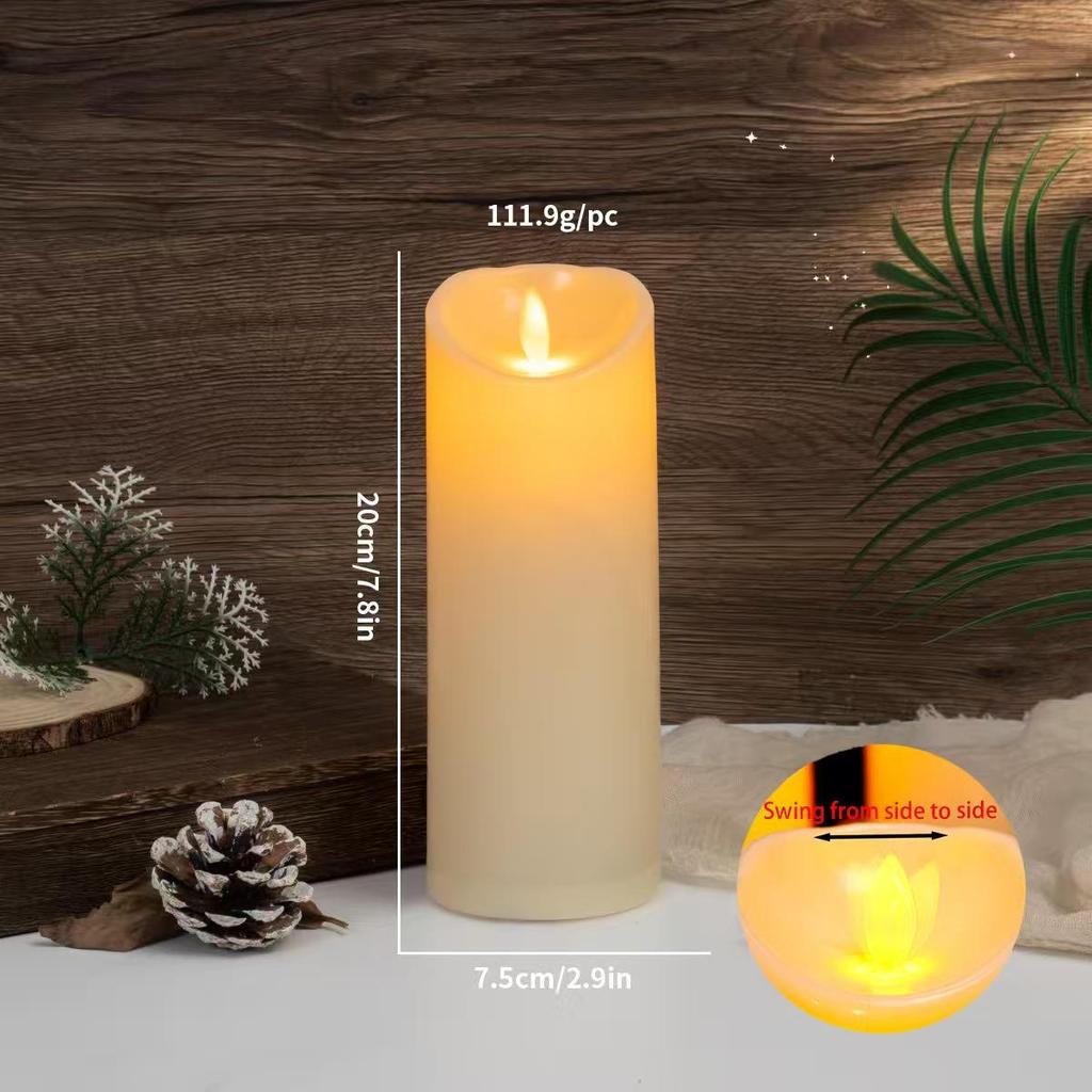 LED Swing Flame Candle: Slanted Mouth Design for Weddings, Cafes, Clubs, and Decor