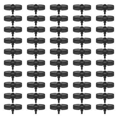 50 pezzi 8/12mm Raccordo a T per Tubo Connettore a T per Tubo Accessorio per Irrigazione a Goccia da Giardino