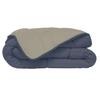 CALGARY - Warm Microfiber Duvet 400gsm - Petrol and Putty - 220 X 240 Cm