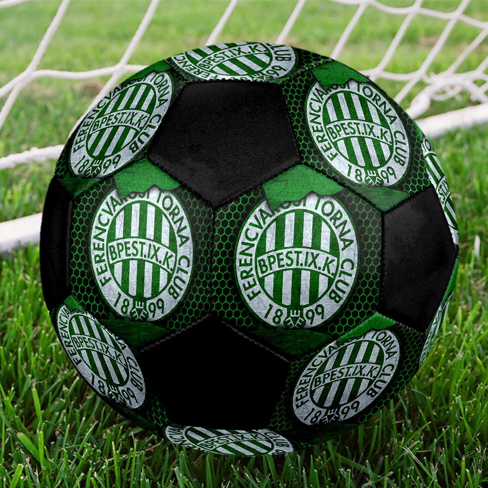 SIZE 5 Ferencvárosi TC Soccer Ball Colorful All Ages Machine Stitched PVC Competition Ready Durable High-Bounce