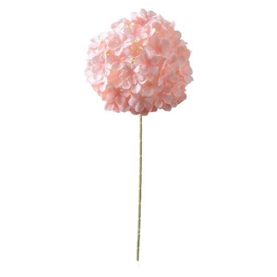 Realistisch wirkende künstliche Hortensie, 68,5 cm (27 Zoll), große Kunsthortensie aus Seide mit langem Stiel, ideal für Vase, Hochzeit, Party, Tischdekoration oder als Tischdekoration für Zuhause.