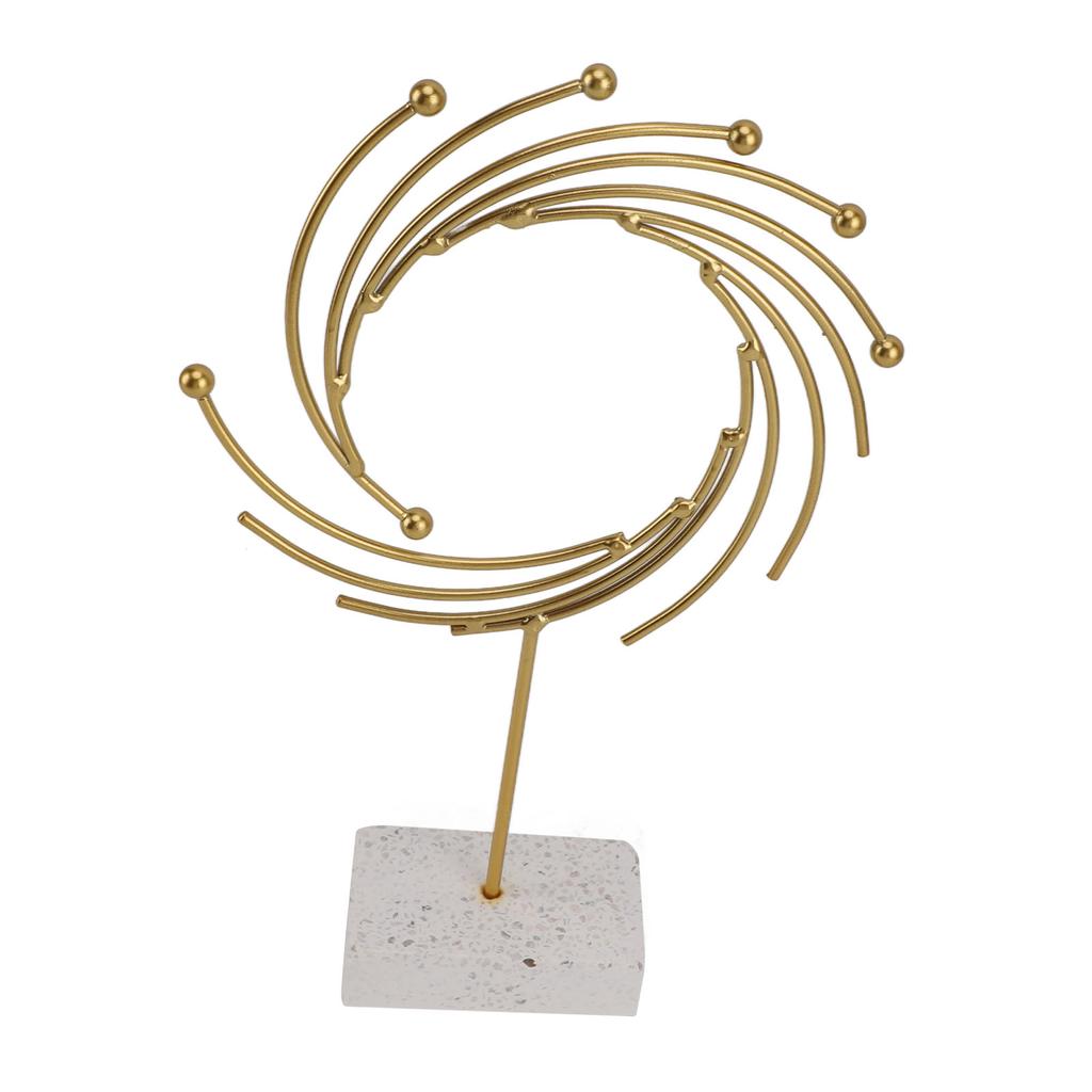 Abstract Sculpture Luxurious Modern Metal Ornament Hand Made Tabletop Decoration for Offices Living Rooms Studies