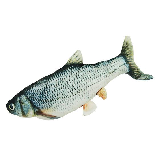 Flopping Fish Cat Toy with Catnip Interactive Automatic Floppy Carp Kitten Kicker Toy Electric Realistic Plush Wiggle Fish for Indoor Cats Dogs