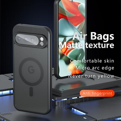 Etui na Google Pixel 9 Pro XL Kompatybilne z MagSafe TPU+PC Matowe Etui na Telefon