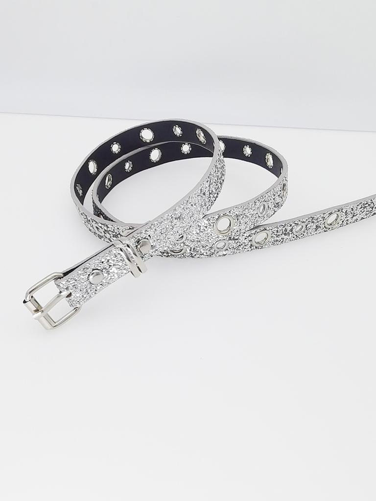 Spice Girl Belt Female Tide Eye Shiny Style Western Rhinestone Buckle Wide Belt Waist Chain