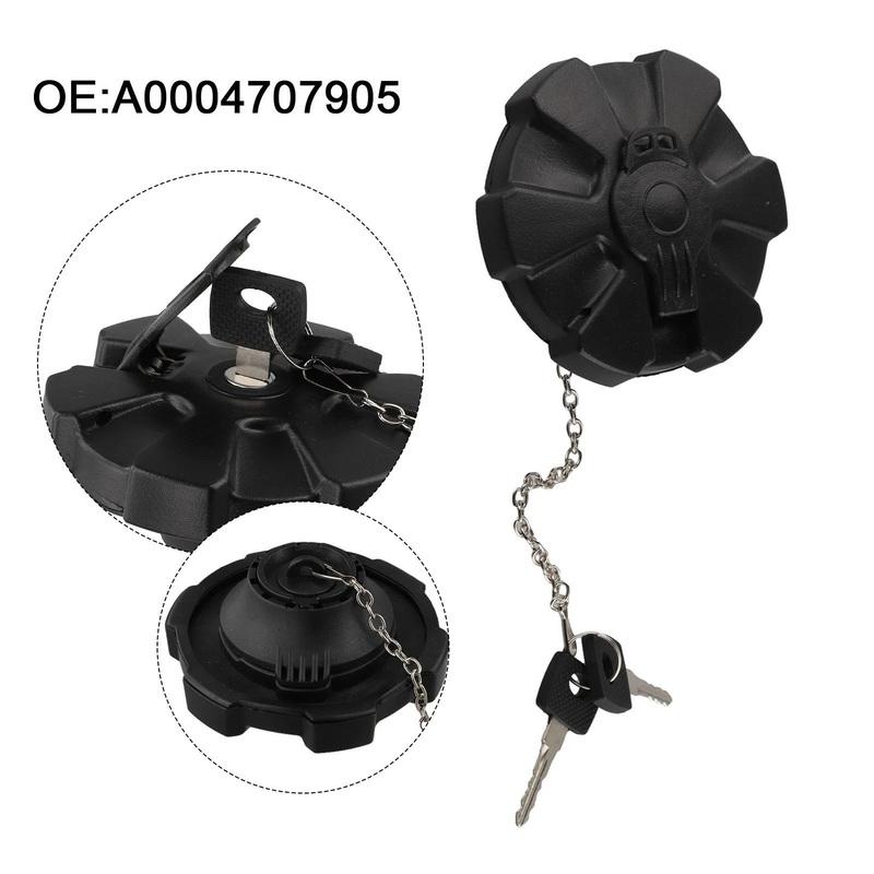 A0004707905 Fuel Tank Filler Cap with Keys for Mercedes Benz Trucks Actros Antos Arocs Axor Atego Econic Replacement Auto Parts