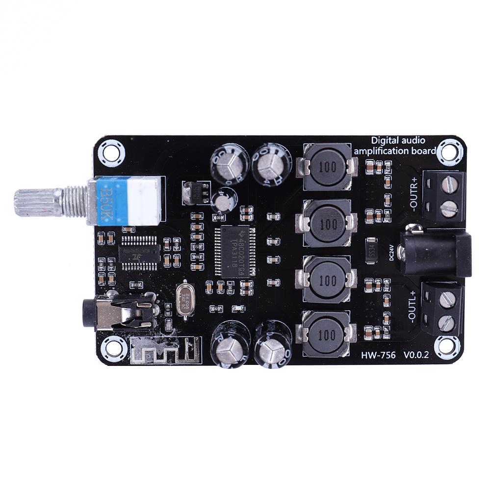TPA3118D2 50WX2 High-Power Adjustable Audio Amplifier Board Bluetooth-Compatible 5.0 Digital Power Amplifier Board DC 12-24V