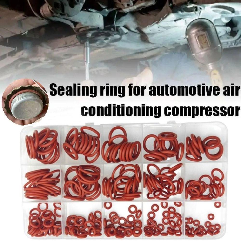 225PCS Oil-Resistant O-Ring Seal Set Rubber O-Ring Seal Water Pipe Sealing