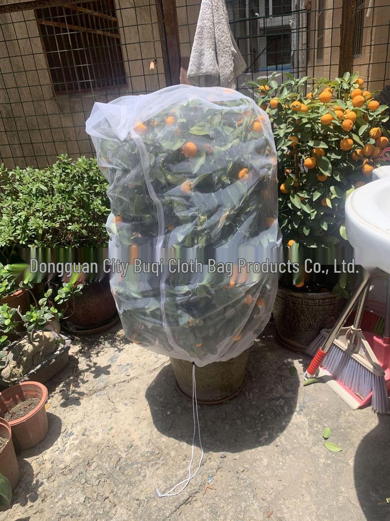 Drawstring Insect Protection Net Bag for Trees, Flowers & Fruit - Bird & Insect Barrier Cover